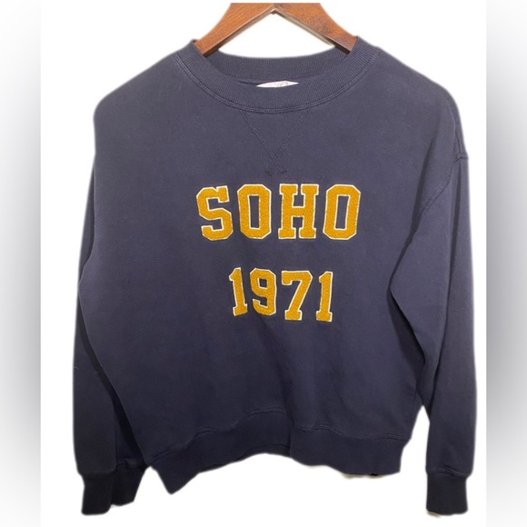 H&M Navy Blue SOHO 1971 Sweatshirt – Size XS - Picture 1 of 7